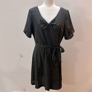 Bird Pattern Dress with Bow 👗